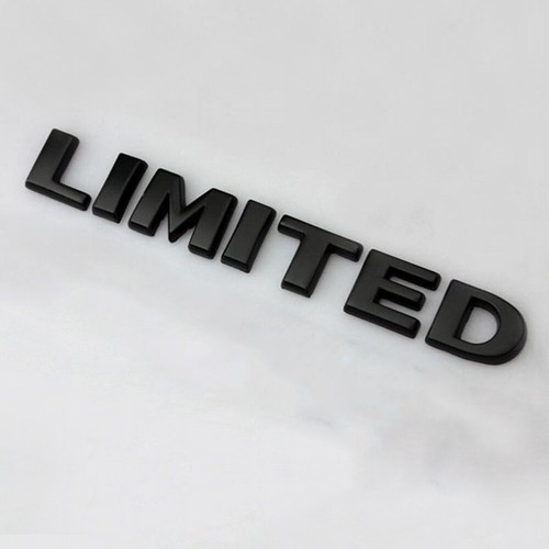 1pc black limited logo emblem - black,