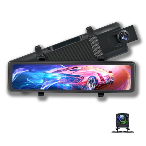 26in dual lens car rearview - dual,