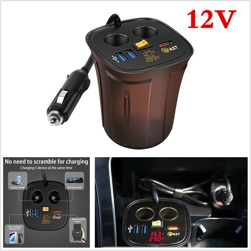 Fast car charger - charger+dual, usb