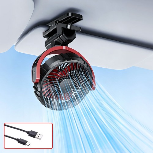 Car cooling clamp fan 2000mah - car,