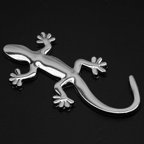 Silver gecko design - 3d,
