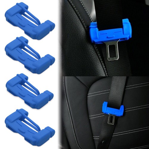 4pcs blue car - seat, belt