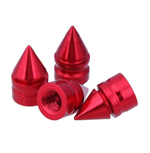 Red spike bullet cap - 4x,