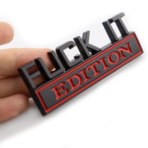 Black red fuck it - 1x, black&red