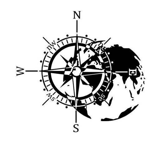 Waterproof car door compass - waterproof,