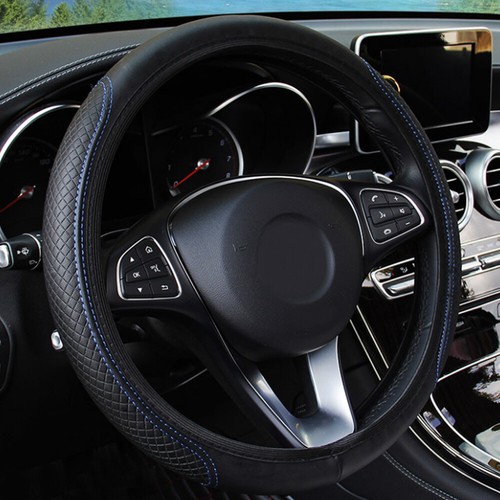 Blue line leather steering - line, pu