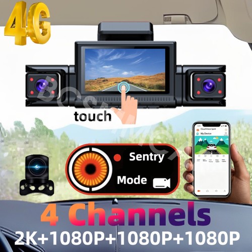Car dash cam front rear - dash, left
