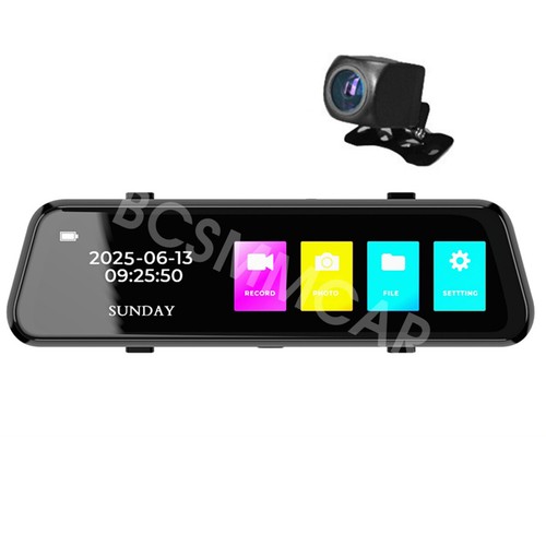 Mirror dash cam car - hd, dvr